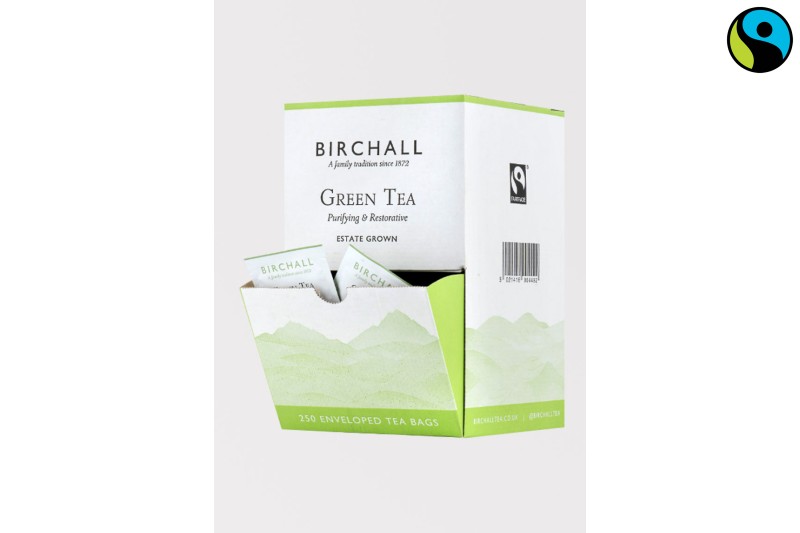 Birchall Fairtrade Green Tea 250 Envelopes